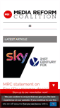 Mobile Screenshot of mediareform.org.uk